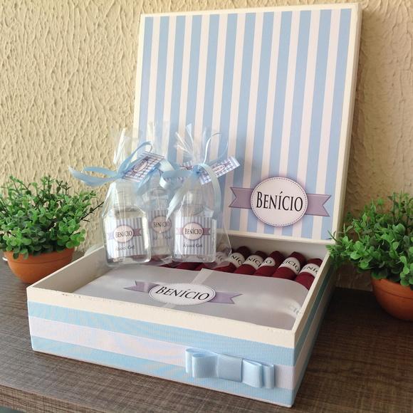 Kit Caixa Luxo + 50 Charutos + 30 Alcool Gel Tag