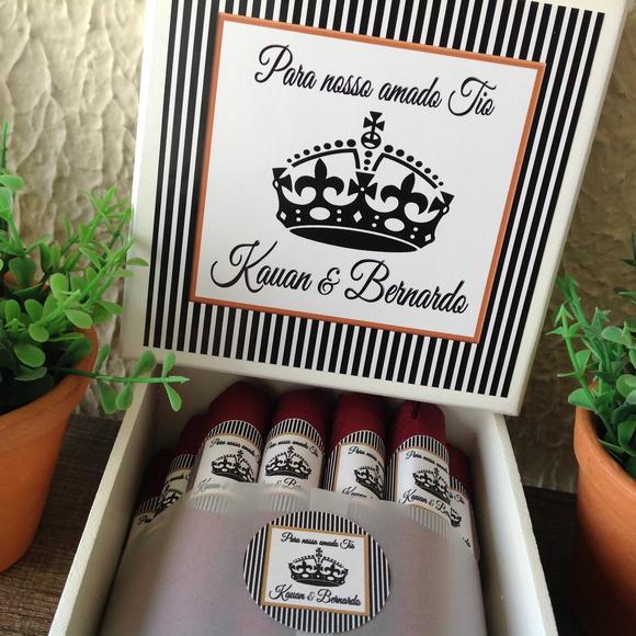 Mini Caixa Charutos Chocolate Black Gold