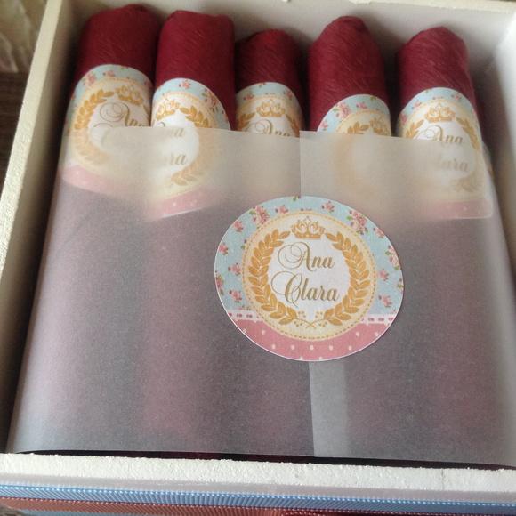Mini Caixa Charutos Chocolate floral