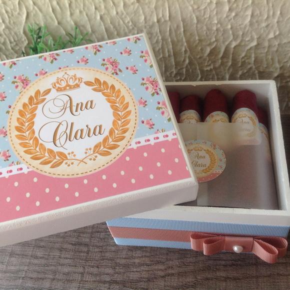 Mini Caixa Charutos Chocolate floral