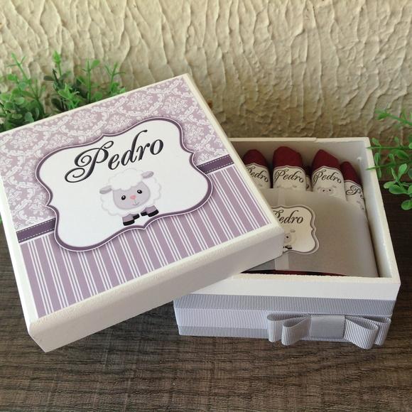 Mini Caixa Charutos Chocolate Ovelha