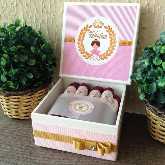 Mini Caixa Charutos Chocolate Princess