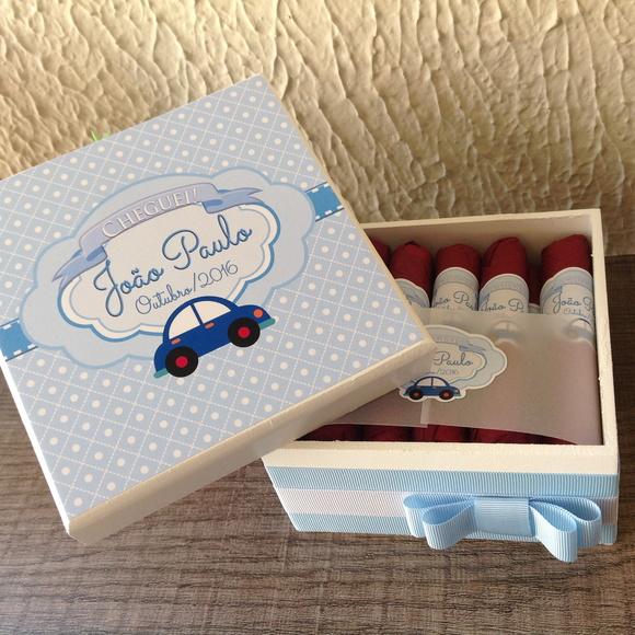 Mini Caixa de Charutos Chocolate Carro
