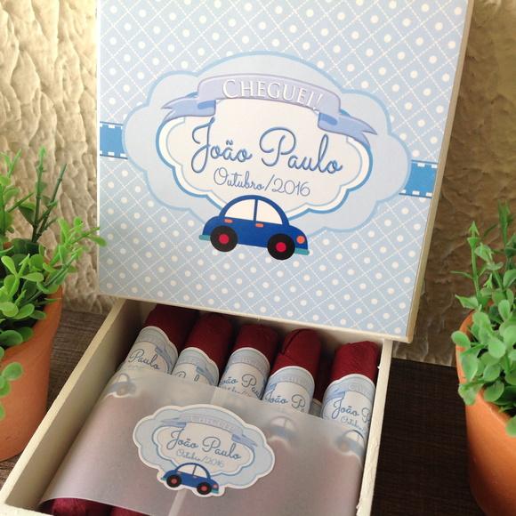 Mini Caixa de Charutos Chocolate Carro