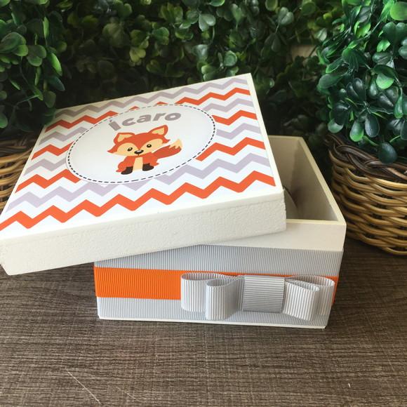 Mini Caixa de Charutos Chocolate Chevron