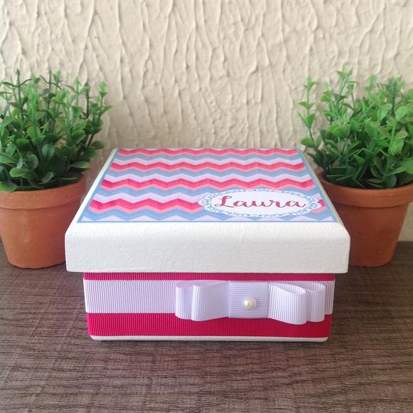 Mini Caixa de Charutos Chocolate Chevron
