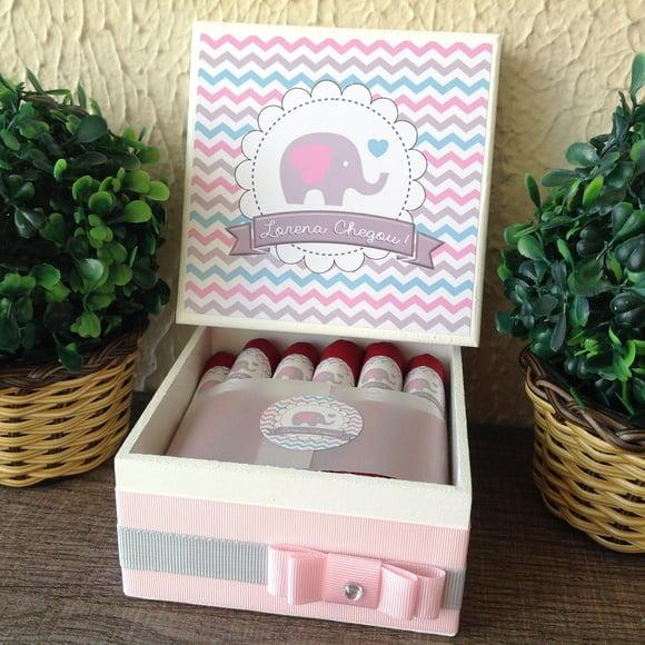 Mini Caixa de Charutos Chocolate Elefant