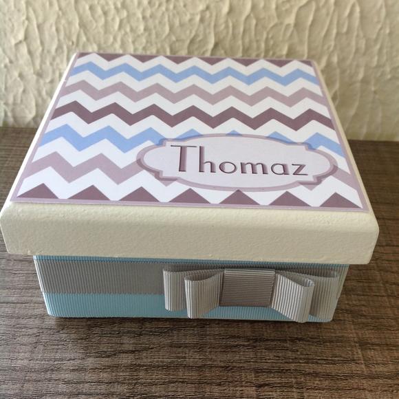 Mini Caixa de Charutos Chocolate Chevron