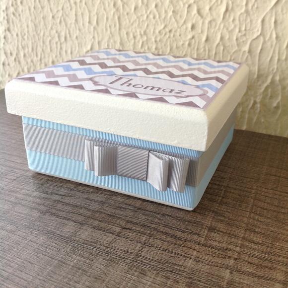 Mini Caixa de Charutos Chocolate Chevron