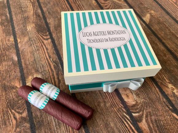 Mini Caixa de Charutos Chocolate Médico