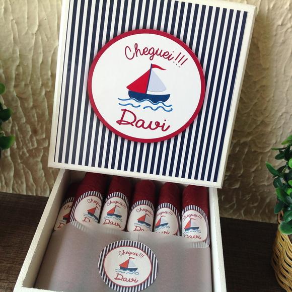 Mini Caixa de Charutos Chocolate Navy