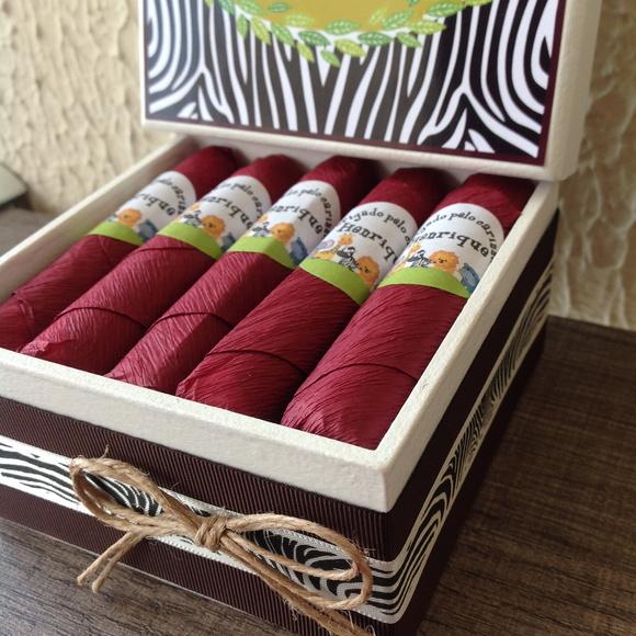 Mini Caixa de Charutos Chocolate Safari