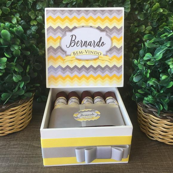 Mini Caixa de Charutos Chocolate yellow