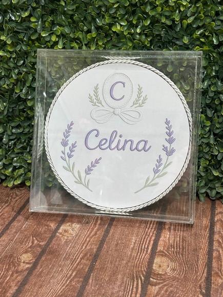 Quadro Porta Maternidade Acrílico Clean 20x20