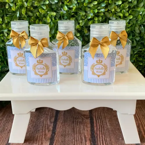 Alcool Gel 35 ml Personalizado com Lacinho