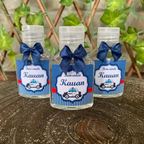 Alcool Gel 35 ml Personalizado com Lacinho
