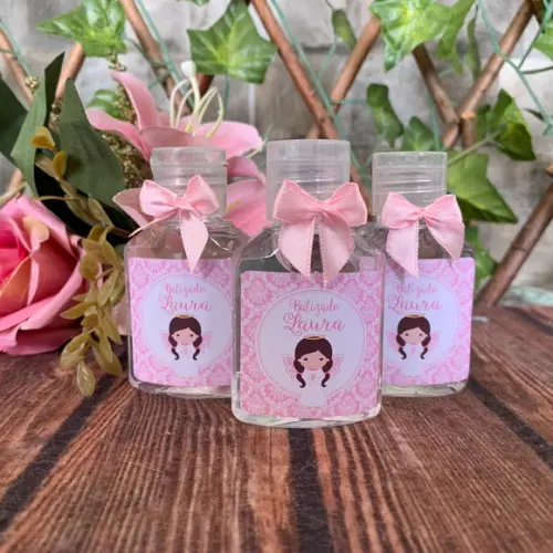 Alcool Gel 35 ml Personalizado com Lacinho