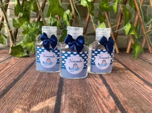 Alcool Gel 35 ml Personalizado com Lacinho