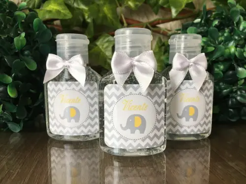 Alcool Gel 35 ml Personalizado com Lacinho