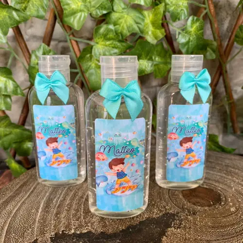 Alcool Gel 60 ml Personalizado com lacinho
