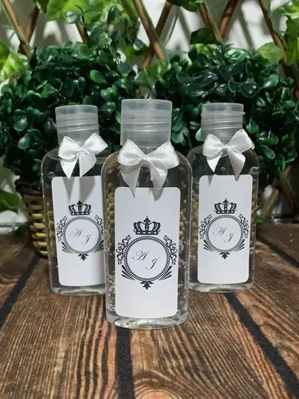 Alcool Gel 60 ml Personalizado com lacinho