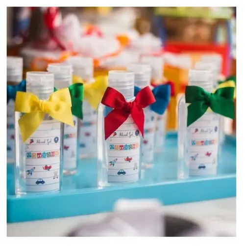 Alcool Gel 60 ml Personalizado Laço de Fita Gorgurão