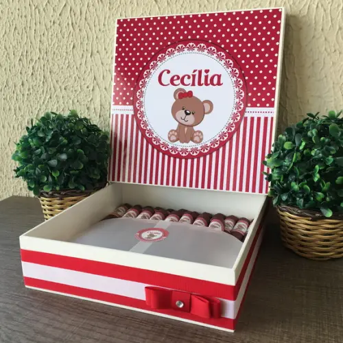 Caixa luxo + 40 Charutos de Chocolate Recheados