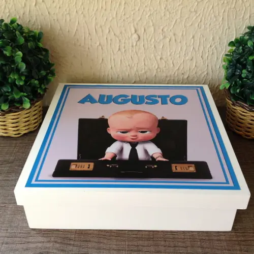 Caixa Simples + 35 Charutos de Chocolate Recheados
