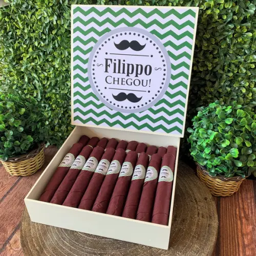 Caixa Simples + 40 Super Charutos Chocolate Mustache