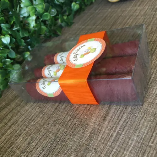 Caixinha Baby Acetato com 3 Charutos de Chocolate - Páscoa