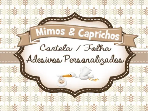 Cartela Adesivos Personalizados