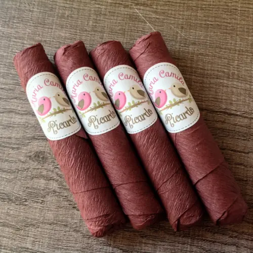 Charutos de Chocolate Recheados 55% Cacau Meio Amargo