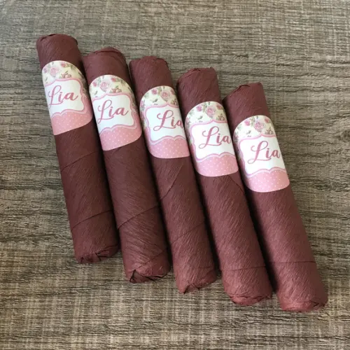 Charutos de Chocolate Recheados 55% Cacau Meio Amargo