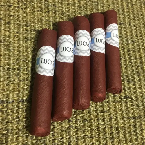 Charutos de Chocolate Recheados 55% Cacau Meio Amargo