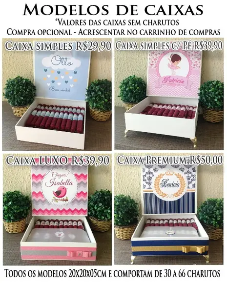 Charutos de Chocolate Recheados Balão Azul