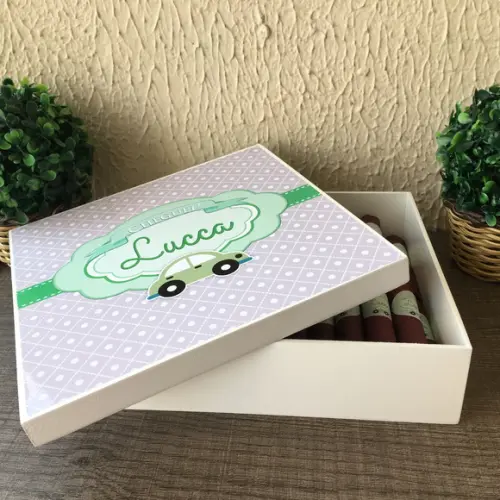 Charutos de Chocolate Recheados Carrinho Verde