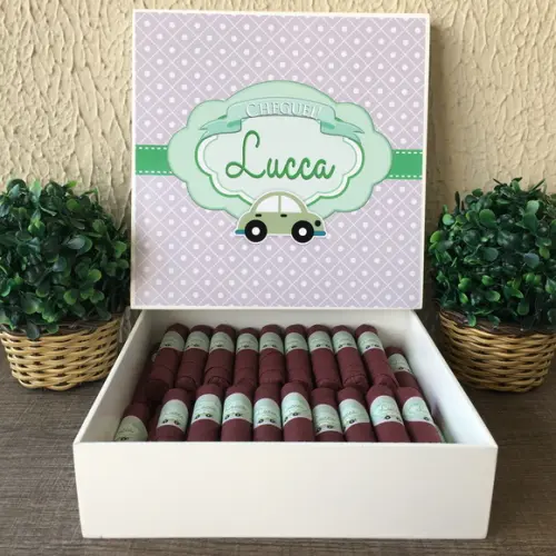 Charutos de Chocolate Recheados Carrinho Verde
