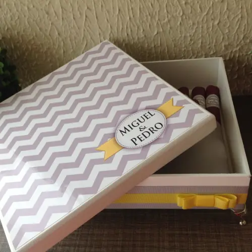 Charutos de Chocolate Recheados Chevron