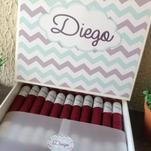 Charutos de Chocolate Recheados Chevron