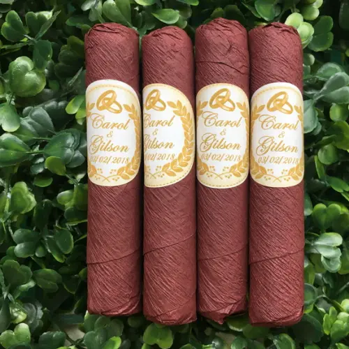 Charutos de Chocolate Recheados Dourado Alianças Avulso