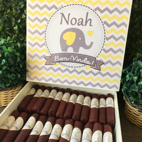 Charutos de Chocolate Recheados Elefantinho