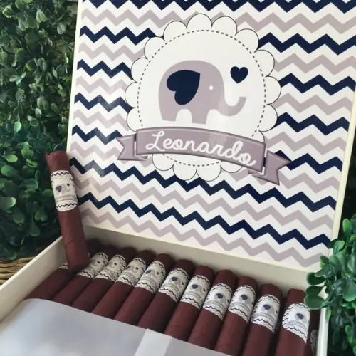 Charutos de Chocolate Recheados Elefantinho Marinho