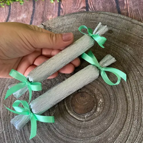 Charutos de Chocolate Recheados Especial Lacinho Verde