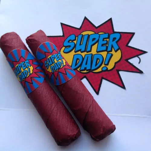Charutos De Chocolate Recheados Super Dad Avulso