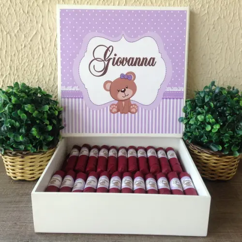 Charutos de Chocolate Recheados Ursinha