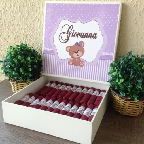 Charutos de Chocolate Recheados Ursinha