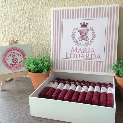 Charutos de Chocolate Recheados Ursinha