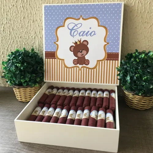 Charutos de Chocolate Recheados Ursinho