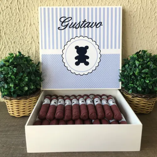 Charutos de Chocolate Recheados Ursinho