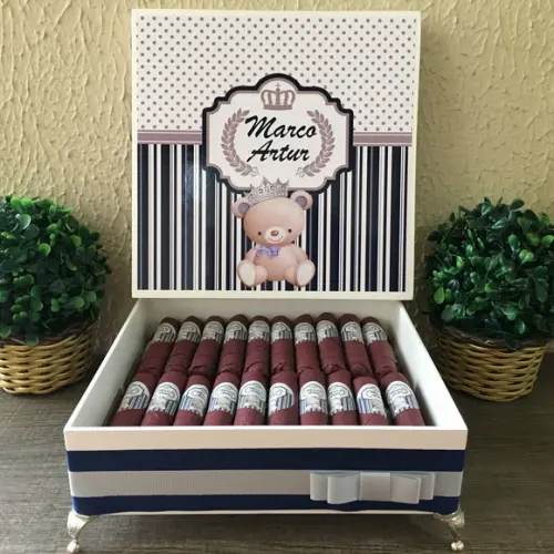 Charutos de Chocolate Recheados Ursinho